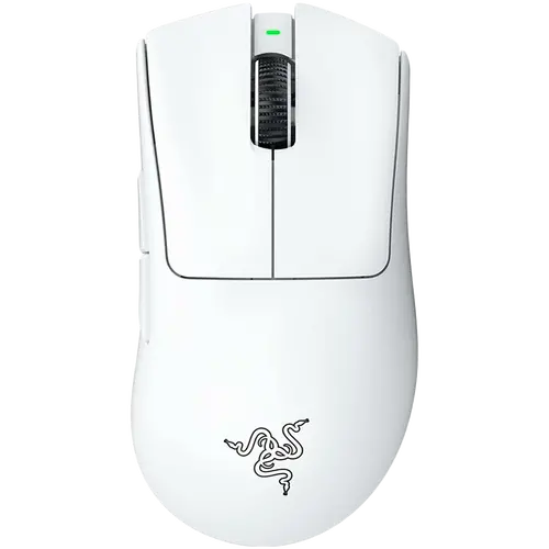 Razer DeathAdder V3 Pro - White Edition, Ergonomic Wireless Gaming Mouse, Speedflex Charging Cable USB Type C, 30000DPI, Optical Mouse Switches Gen-3, 63 g, Focus Pro 30K Optical Sensor