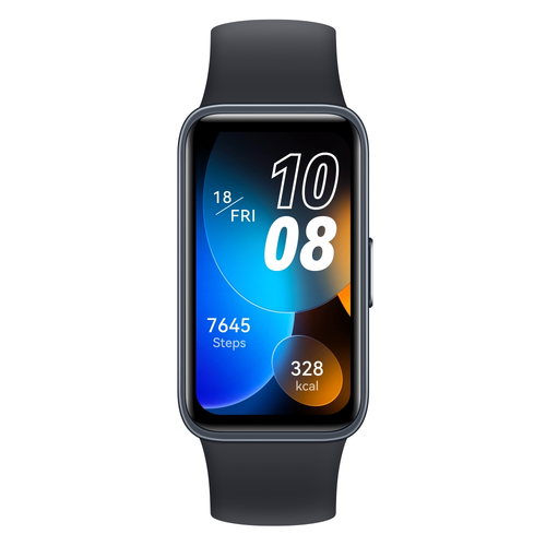 Фитнес гривна, Huawei Band 8, Midnight Black, Ahsoka-B19, 1.47", Amoled,194x368, BT 5.0, Silicone Strap