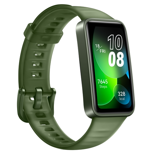 Фитнес гривна, Huawei Band 8 Emerald Green, Ahsoka-B19, 1.47", Amoled,194x368, BT 5.0, Silicone Strap
