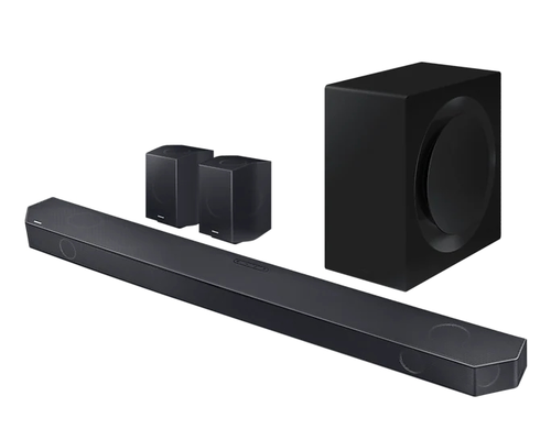 Аудио система, Samsung HW-Q990C Soundbar 656 Watts 11.1.4ch, Wireless Dolby Atmos, Q-Symphony, SpaceFit Sound+, Black