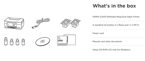 Dispozitiv multifuncțional cu jet de cerneală, Canon PIXMA G3430 All-In-One, Negru - 10