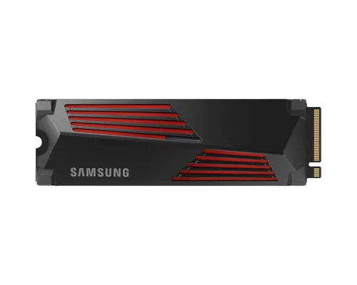 Твърд диск, Samsung SSD 990 PRO 2TB Heatsink PCIe 4.0 NVMe 2.0 M.2 V-NAND 3-bit MLC, 256-bit Encryption, Read 7450 MB/s Write 6900 MB/s