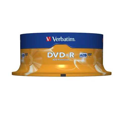 Suport de stocare, Verbatim DVD-R AZO 4.7GB 16X suprafață argintie mată (pachet de 25) - 2