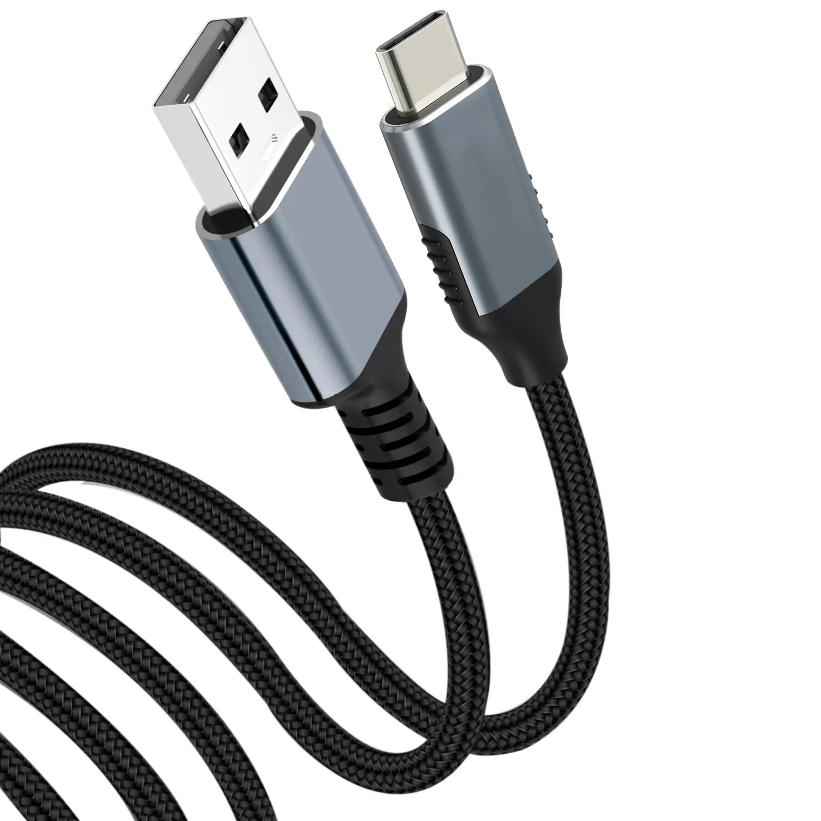 VCom Кабел USB 3.1 Micro type C / USB 2.0 AM Black - CU405M-1.8m - image 1