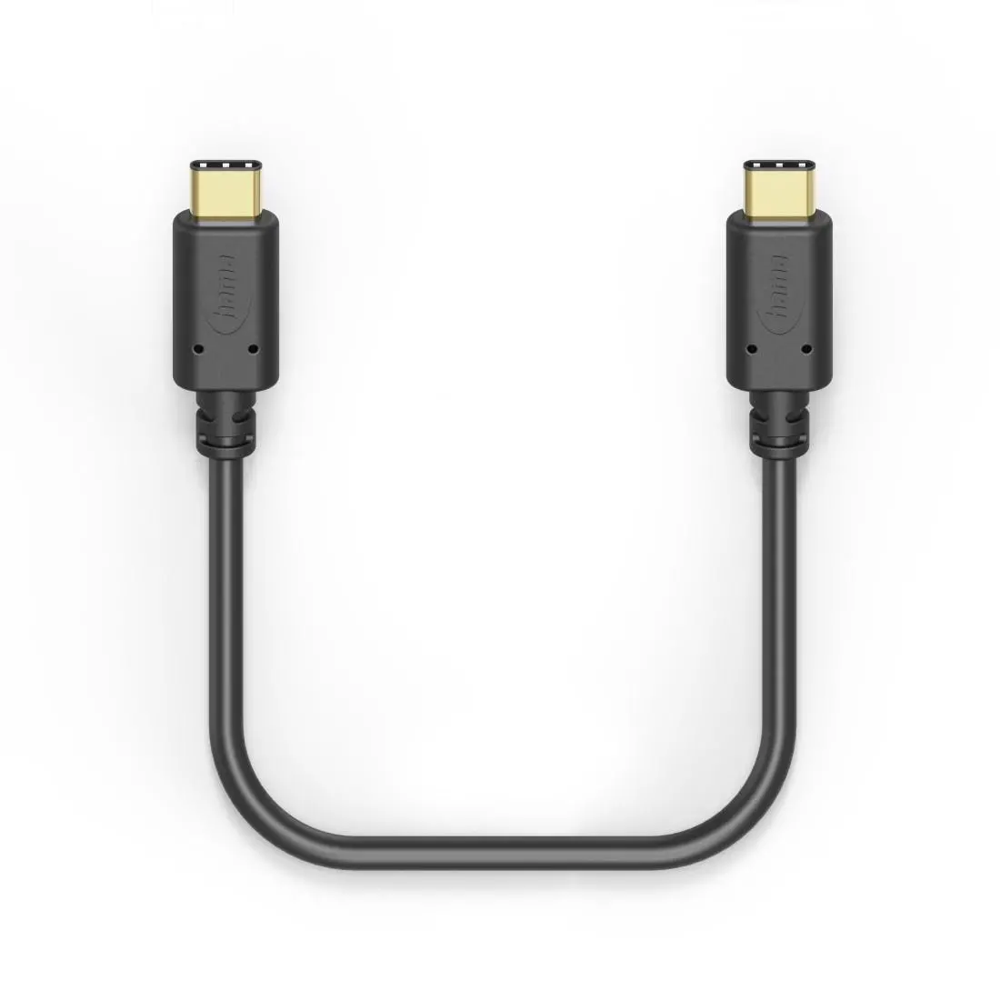 Кабел HAMA USB-C мъжко– USB-C мъжко, 1.5м,480Mb/s, позл.конектори, черен - image 2