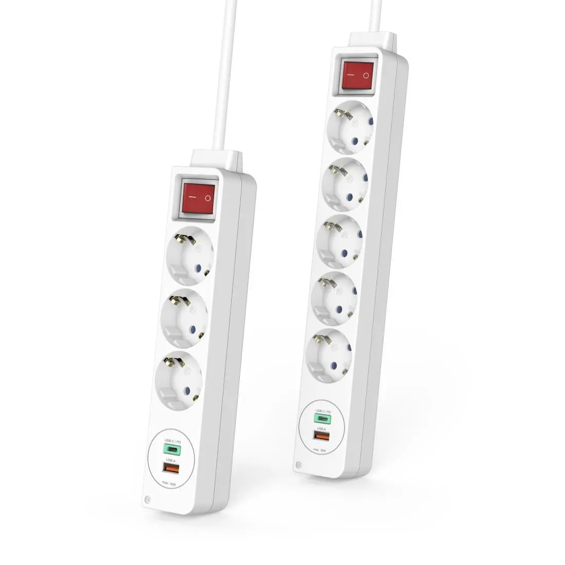 Разклонител USB-C/USB-A 3.4A, 3 гнезда, 2x USB, HAMA-223185 - image 2