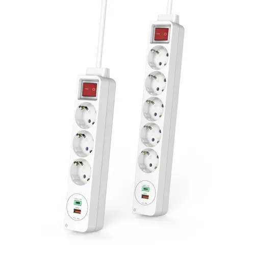 Разклонител USB-C/USB-A 3.4A, 3 гнезда, 2x USB, HAMA-223185 - image 2