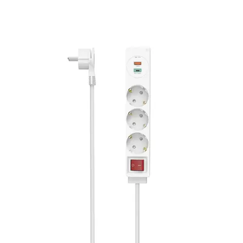 Prelungitor USB-C/USB-A 3.4A, 3 prize, 2x USB, HAMA-223185