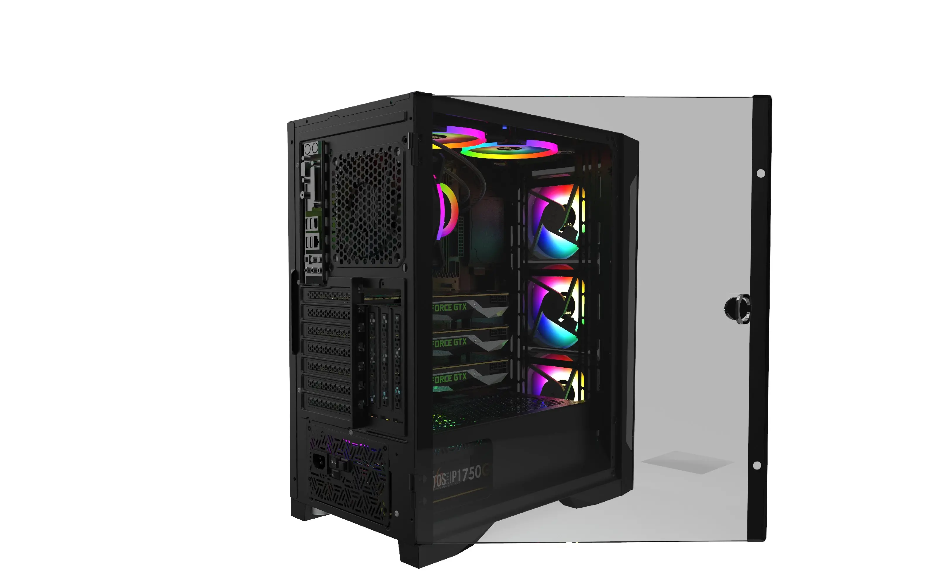 Gamdias кутия Case ATX - TALOS E2 Elite - aRGB, Tempered Glass - image 5