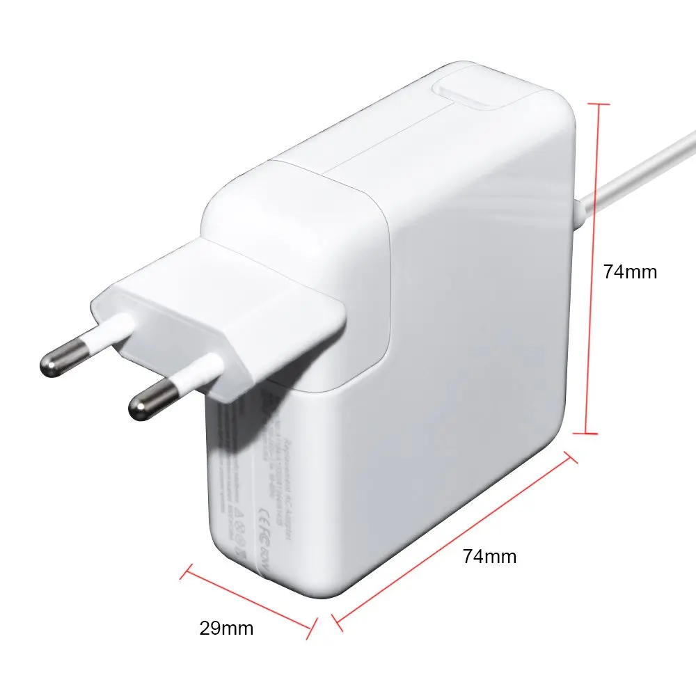 Makki φορτιστής laptop αντικατάστασης Laptop Adapter Apple - 16.5V 3.65A 60W L tip G1 MagSafe - MAKKI-NA-AP-31 - image 2