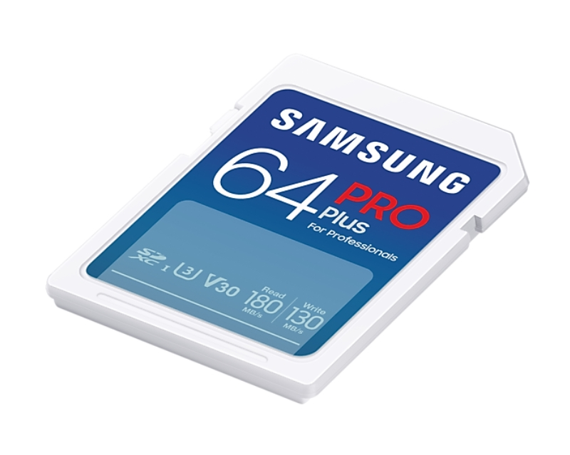 Памет, Samsung 64GB SD Card PRO Plus, UHS-I, Read 180MB/s - Write 130MB/s - image 3