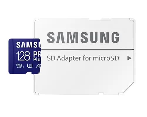 Памет, Samsung 128GB micro SD Card PRO Plus with Adapter, UHS-I, Read 180MB/s - Write 130MB/s - image 4