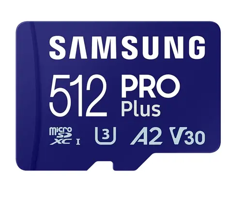 Memorie, Samsung 512GB micro SD Card PRO Plus cu adaptor, UHS-I, Citire 180MB/s - Scriere 130MB/s