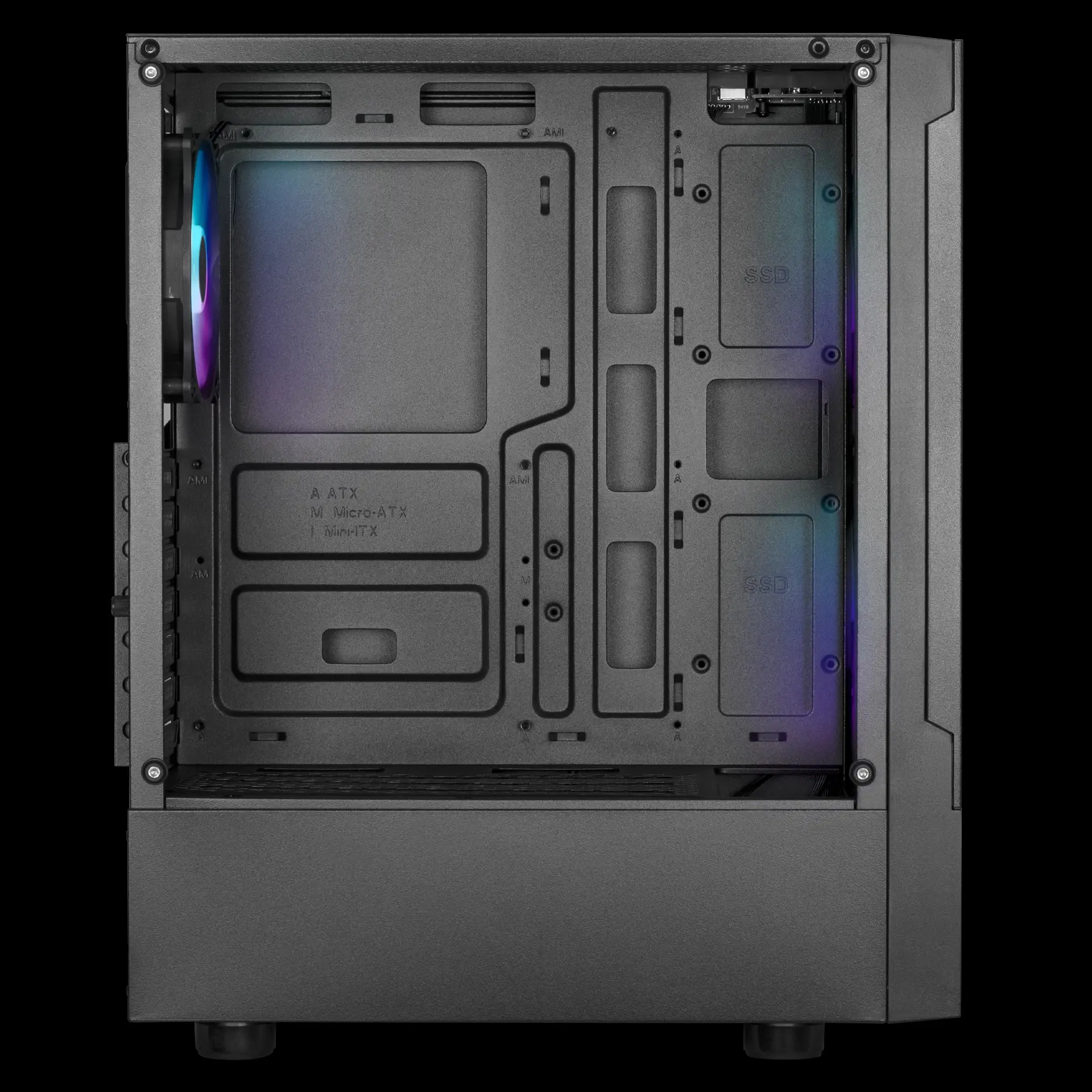 Gamdias кутия Case ATX - TALOS E3 MESH - aRGB, Tempered Glass - image 4