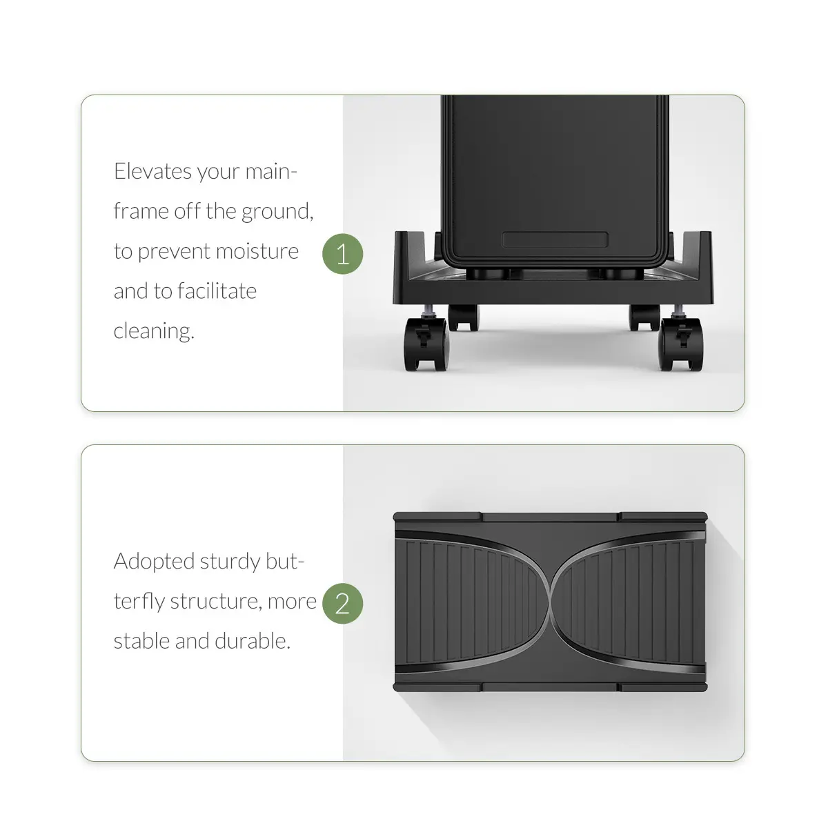 Orico βάση για υπολογιστή PC Stand - Computer Bracket - ανθεκτική στο νερό, μαύρο - CPB3-BK - image 7