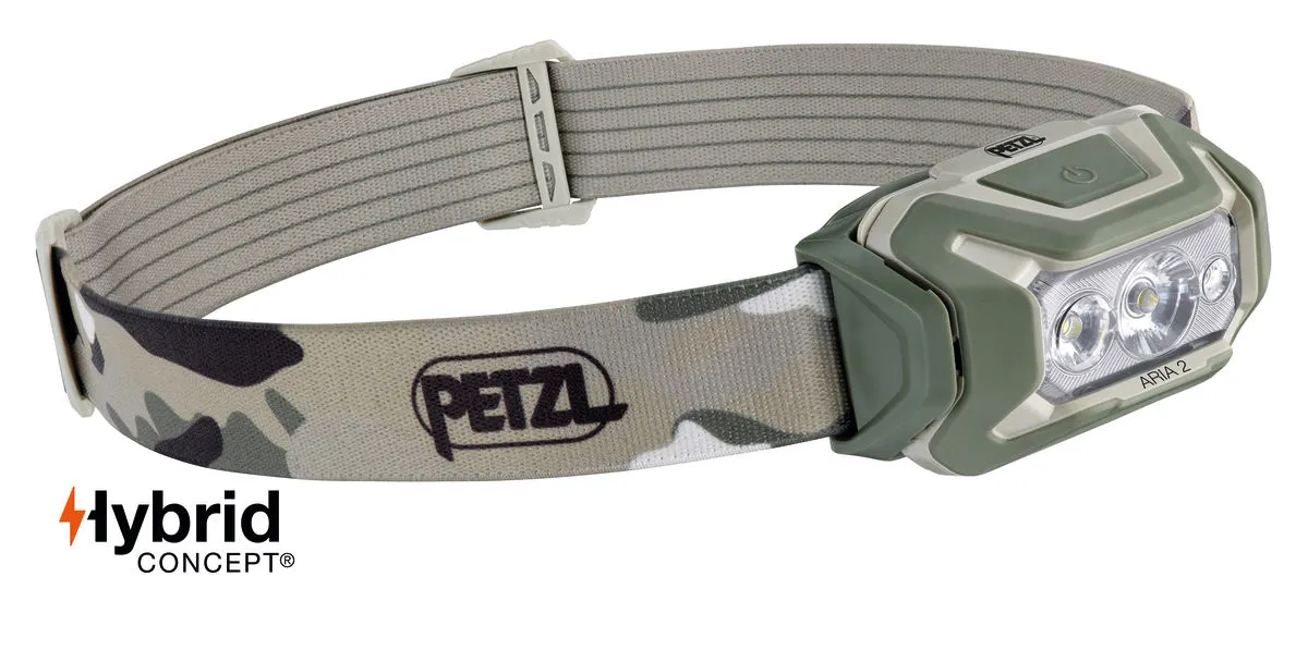 Челник PETZL ARIA 2 RGB, 450 Лумена, Камуфлаж