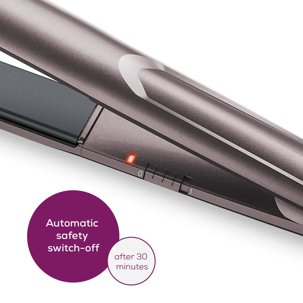 Placă de îndreptat părul, Beurer HS 15 Hair straightener, strat ceramic, încălzire rapidă, plăci montate pe arc, oprire automată după 30 de minute - image 5