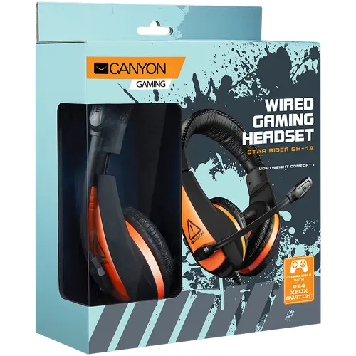 CANYON headset Star Raider GH-1A  Black Orange - image 1