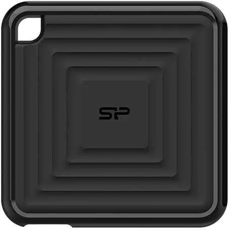 Silicon Power PC60 2TB Portable SSD SATAIII USB 3.2 Gen2 (Type-C) Portable SSD, R/W: up to 540MB/s; 500MB/s, Black