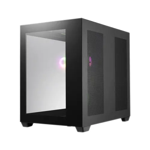 Кутия FSP CMT380 Black ARGB TG, ATX Mid Tower, Черна - image 1