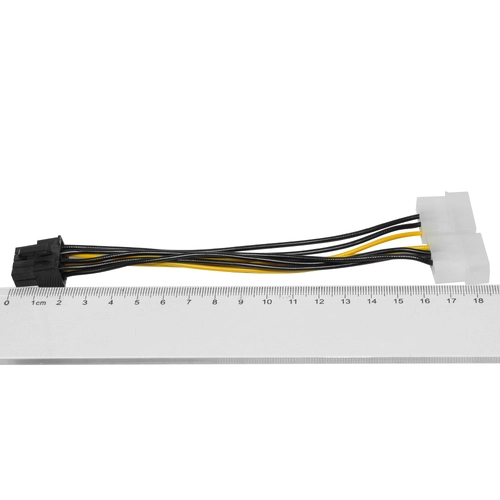 Makki Адаптер Adapter 2xMolex to 8pin PCI-E VGA - MAKKI-CE317-0.15m - image 3