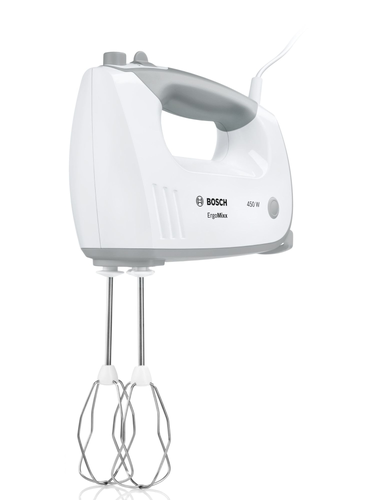 Миксер, Bosch MFQ36400, Hand mixer, 450 W, 5 speed settings, additional pulse/turbo setting, white/grey - image 2