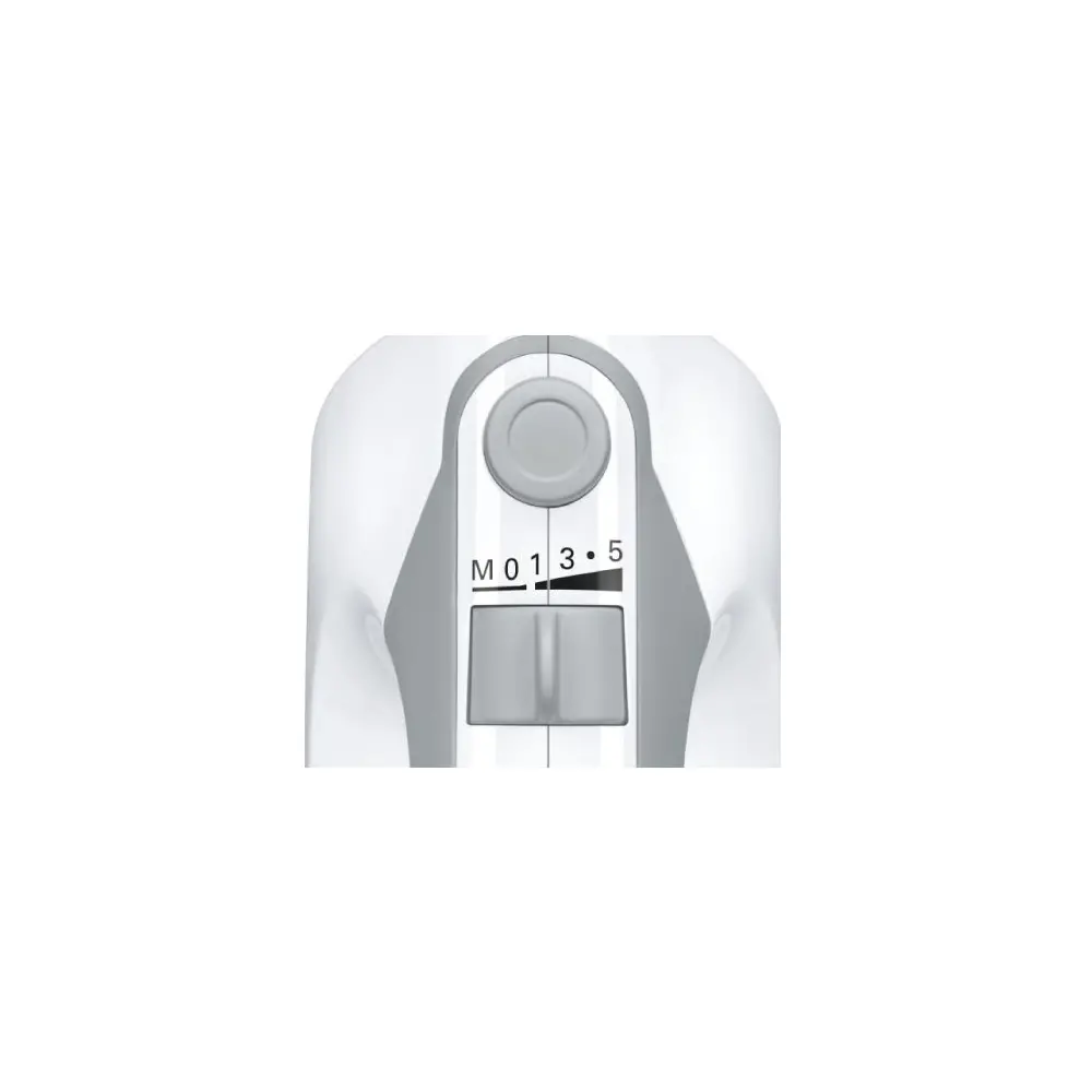 Μίξερ, Bosch MFQ36400, Μίξερ χειρός, 450 W, 5 ρυθμίσεις ταχύτητας, πρόσθετη ρύθμιση pulse/turbo, λευκό/γκρι - image 6