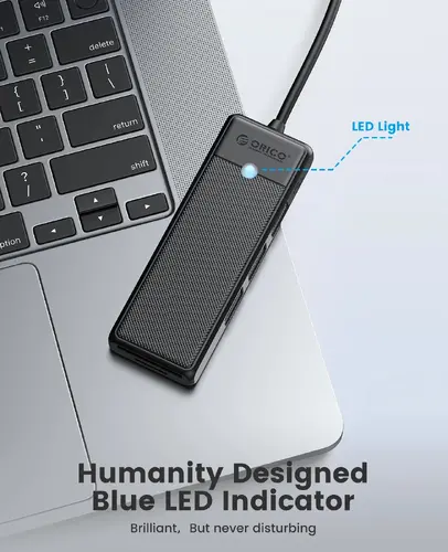 Orico хъб USB3.0 HUB White - 3 x USB3.0, SD, TF - PAPW3AT-U3-015-WH - image 6