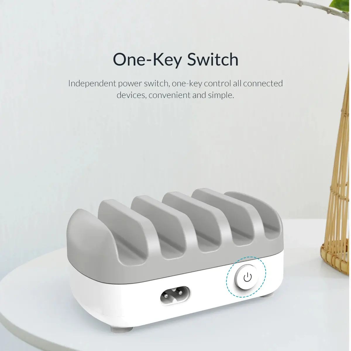 Orico зарядна станция за мобилни устройства Charger Station 220V - 5 x USB 40W White - DUK-5P-EU-WH - image 11