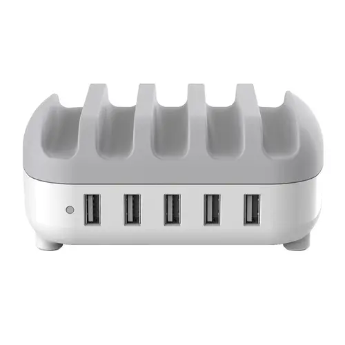 Orico зарядна станция за мобилни устройства Charger Station 220V - 5 x USB 40W White - DUK-5P-EU-WH - image 1