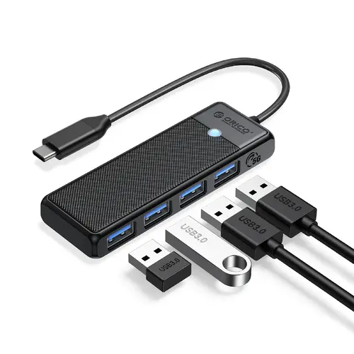 Orico USB hub USB3.1 HUB Type-C - 4 x USB3.0 - PAPW4A-C3-015-BK - 1