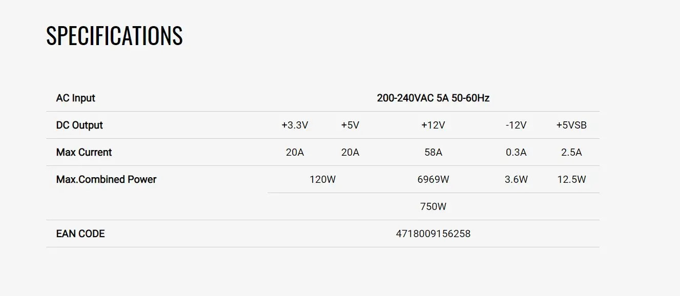 AeroCool захранване PSU LUX-750W Bronze - ACPB-LD75AEC.11 - image 5