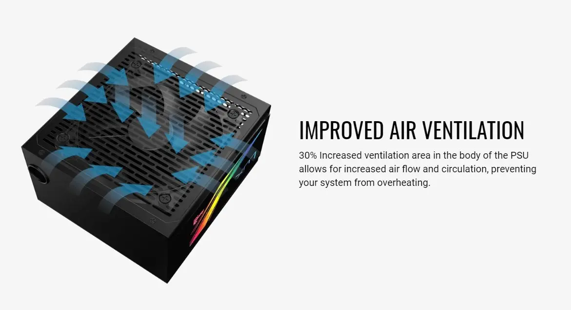 AeroCool захранване PSU LUX RGB 750W - Bronze, RGB Addressable - ACPB-LX75AEC.11 - image 3