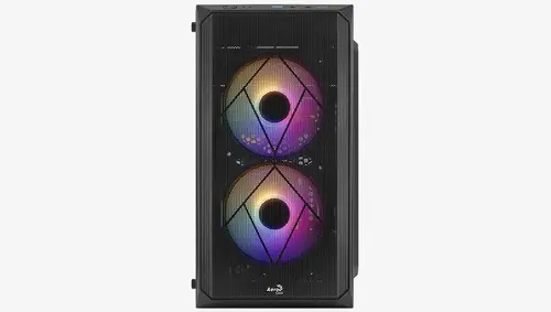 AeroCool κουτί υπολογιστή mATX - CS-107-A-BK-v2 - περιλαμβάνονται 3 ανεμιστήρες - 3