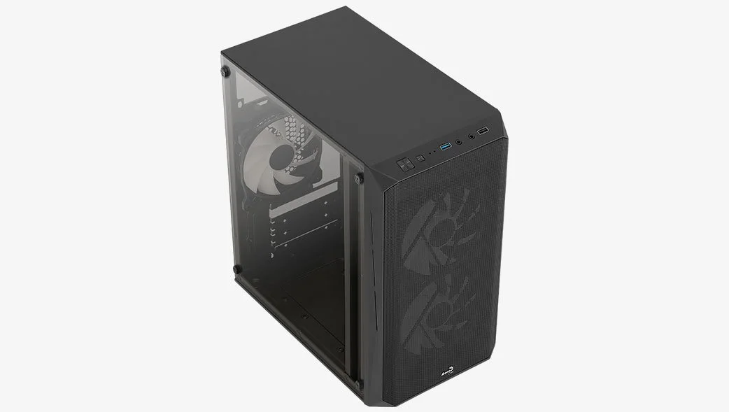 AeroCool кутия Case mATX - CS-107-A-BK-v2 - 3 fans included - image 7