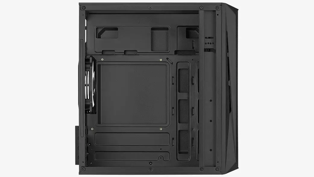 AeroCool κουτί υπολογιστή mATX - CS-107-A-BK-v2 - περιλαμβάνονται 3 ανεμιστήρες - image 8