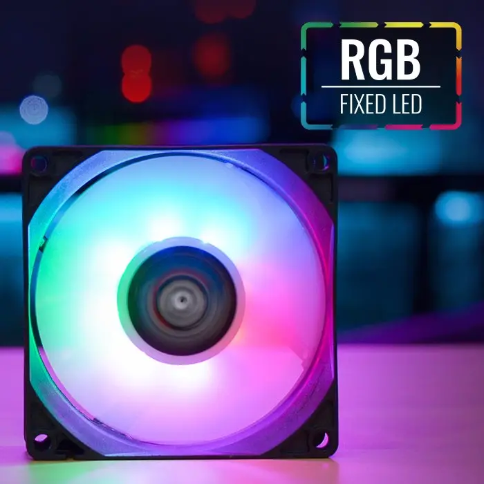 AeroCool ventilator Fan 80 mm - Frost 8 - Fixed RGB - ACF1-FS10117.11 - image 1