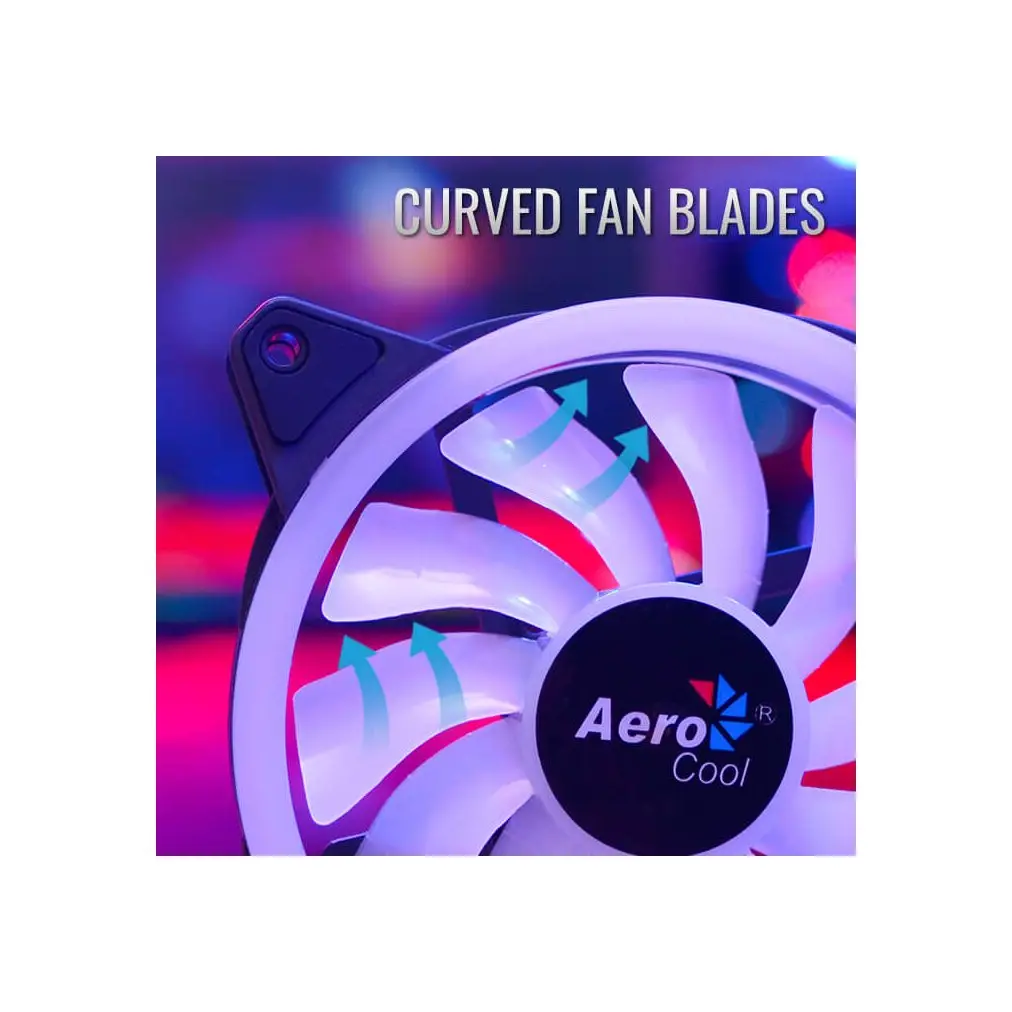 AeroCool set ventilatoare Fan Pack 3-in-1 3x120mm - DUO 12 Pro - Addressable RGB with Hub, Remote - ACF3-DU10227.11 - image 5