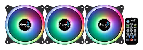 AeroCool комплект вентилатори Fan Pack 3-in-1 3x120mm - DUO 12 Pro - Addressable RGB with Hub, Remote - ACF3-DU10227.11 - image 8