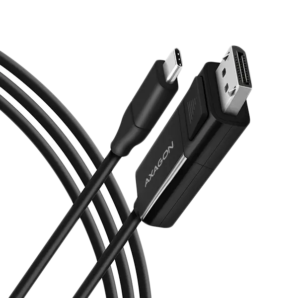 Cablu activ USB-C -> DisplayPort - adaptor AXAGON RVC-DPC pentru conectarea unui monitor/TV/proiector DisplayPort la un notebook sau telefon mobil