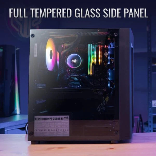 AeroCool кутия Case mATX - Hexform-G-BK-v2 - 3 fans included - image 10