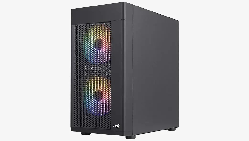 AeroCool κουτί υπολογιστή mATX - Hexform-G-BK-v2 - 3 ανεμιστήρες συμπεριλαμβάνονται - image 2