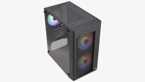 AeroCool carcasă mATX - Hexform-G-BK-v2 - 3 ventilatoare incluse - 9