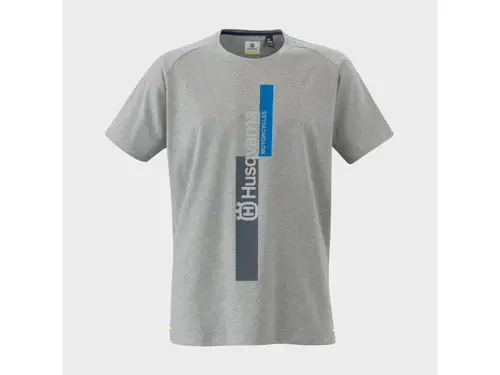 Тениска AUTHENTIC TEE GREY MELANGE HUSQVARNA