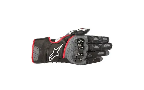 Ръкавици SP-2 V2 LEATHER ALPINESTARS - Черен/Сив, XXXL