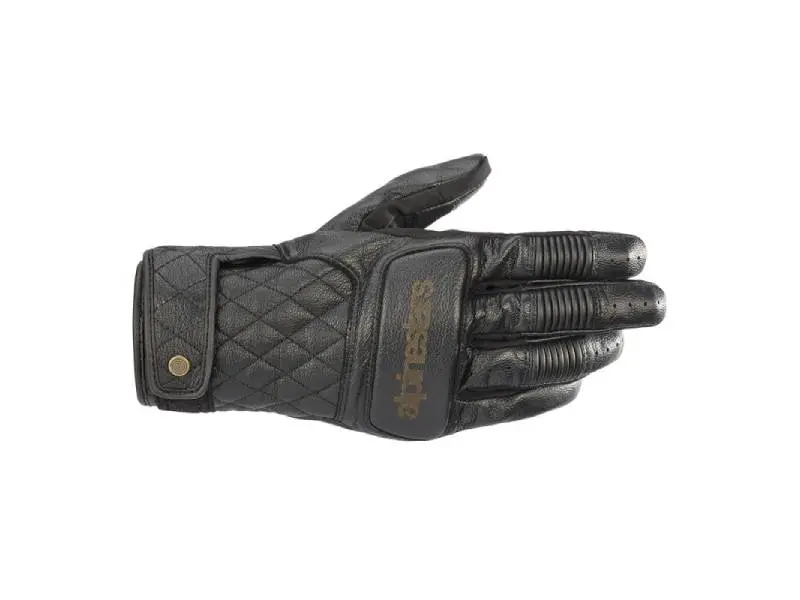 Ръкавици BRASS LEATHER GLOVES BLACK ALPINESTARS