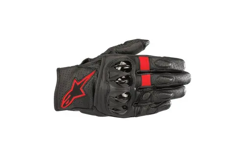 Ръкавици CELER V2 LEATHER BLACK RED ALPINESTARS - XXL