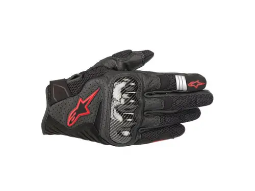 Ръкавици SMX-1 AIR V2 GLOVES BLACK RED ALPINESTARS - XL