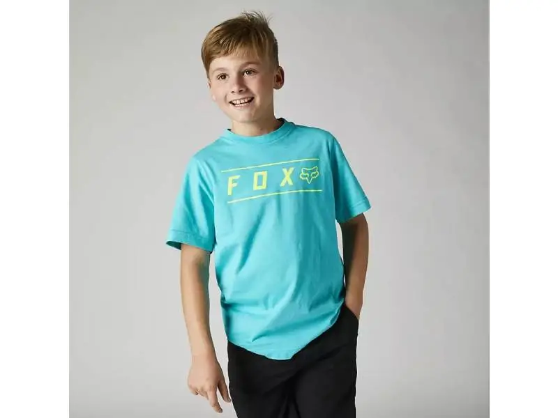 Детска тениска YOUTH PINNACLE SS TEE TEAL FOX