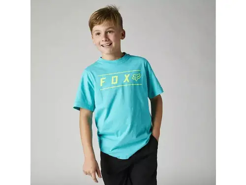Детска тениска YOUTH PINNACLE SS TEE TEAL FOX - M